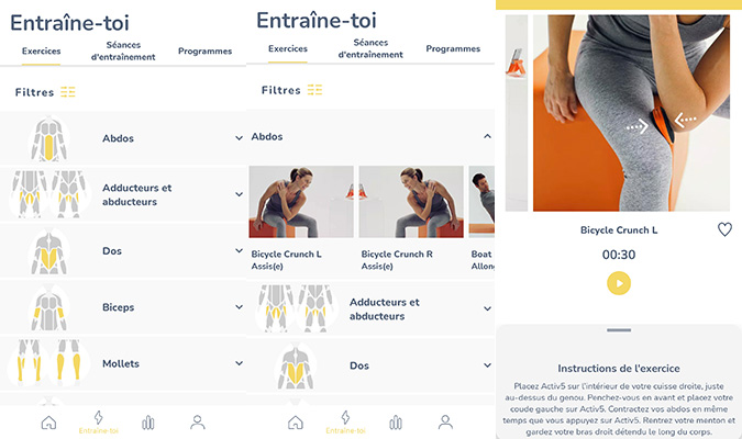 comment s entrainer avec activ5